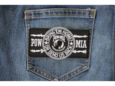 POW MIA Barbwire Patch | US Military Veteran Patches